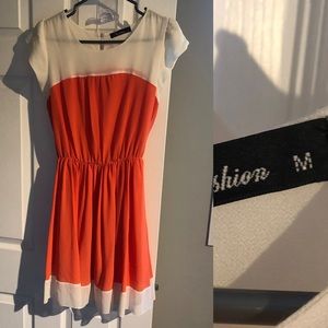 Orange & Cream Dress